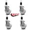 Service Caster 5'' Nylon Swivel 1-1/2'' Expanding Stem Caster Set with Brake, 4PK SCC-EX20S514-NYS-TLB-112-4 - alternate 4